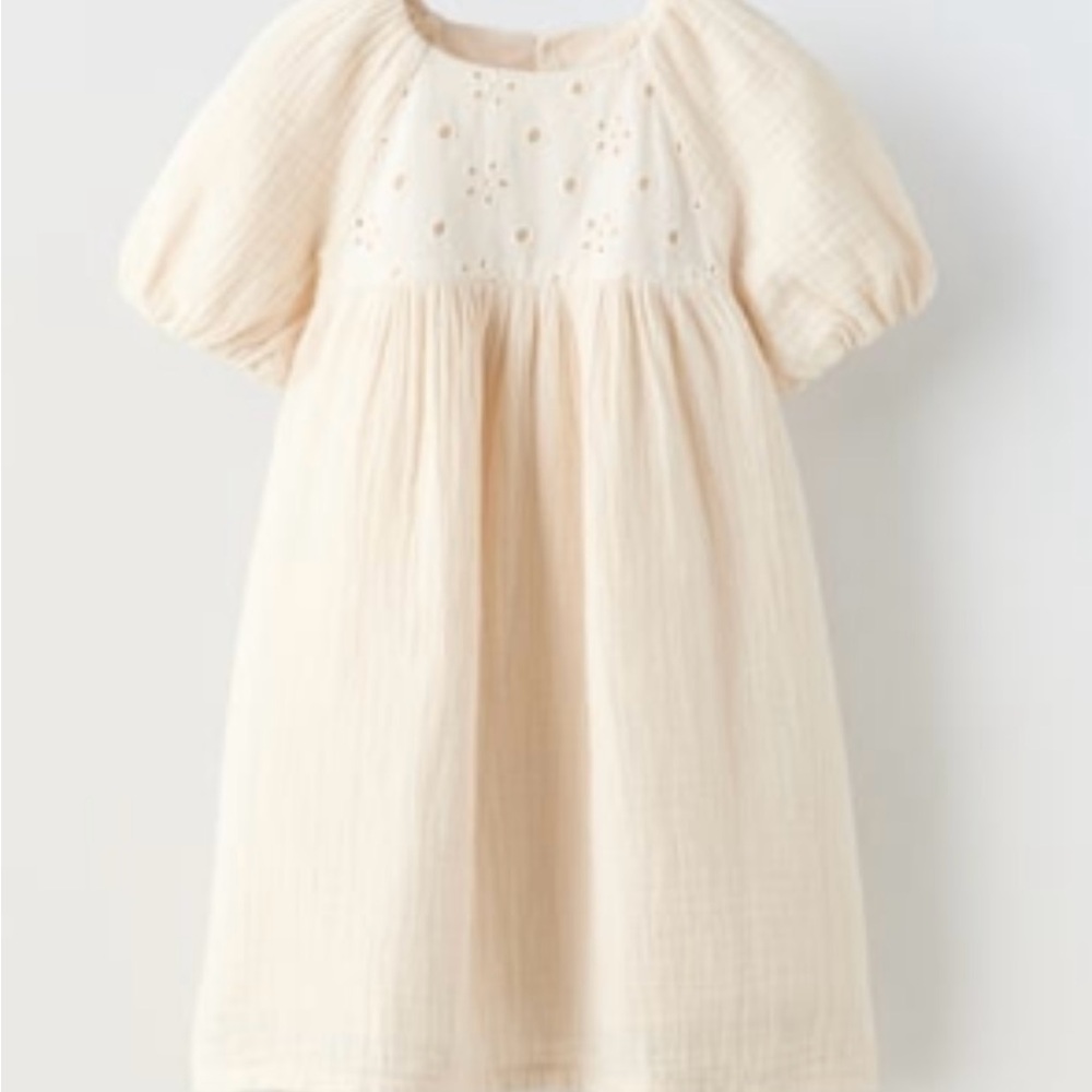 Zara kids mixed textures dress